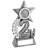 LEAF AND STAR AWARD WITH PLATE (1in CENTRE) SILVER 2ND - 5.5in